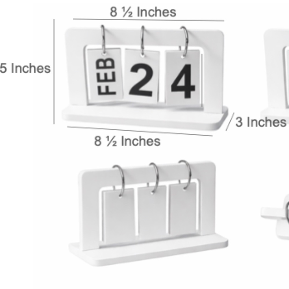 Versatile Desk Calendar Good For Office, Home, Tables, Yearly/Monthly Use